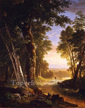 ウッズ Painting - ブナの風景アッシャー ブラウン デュランドの森の森